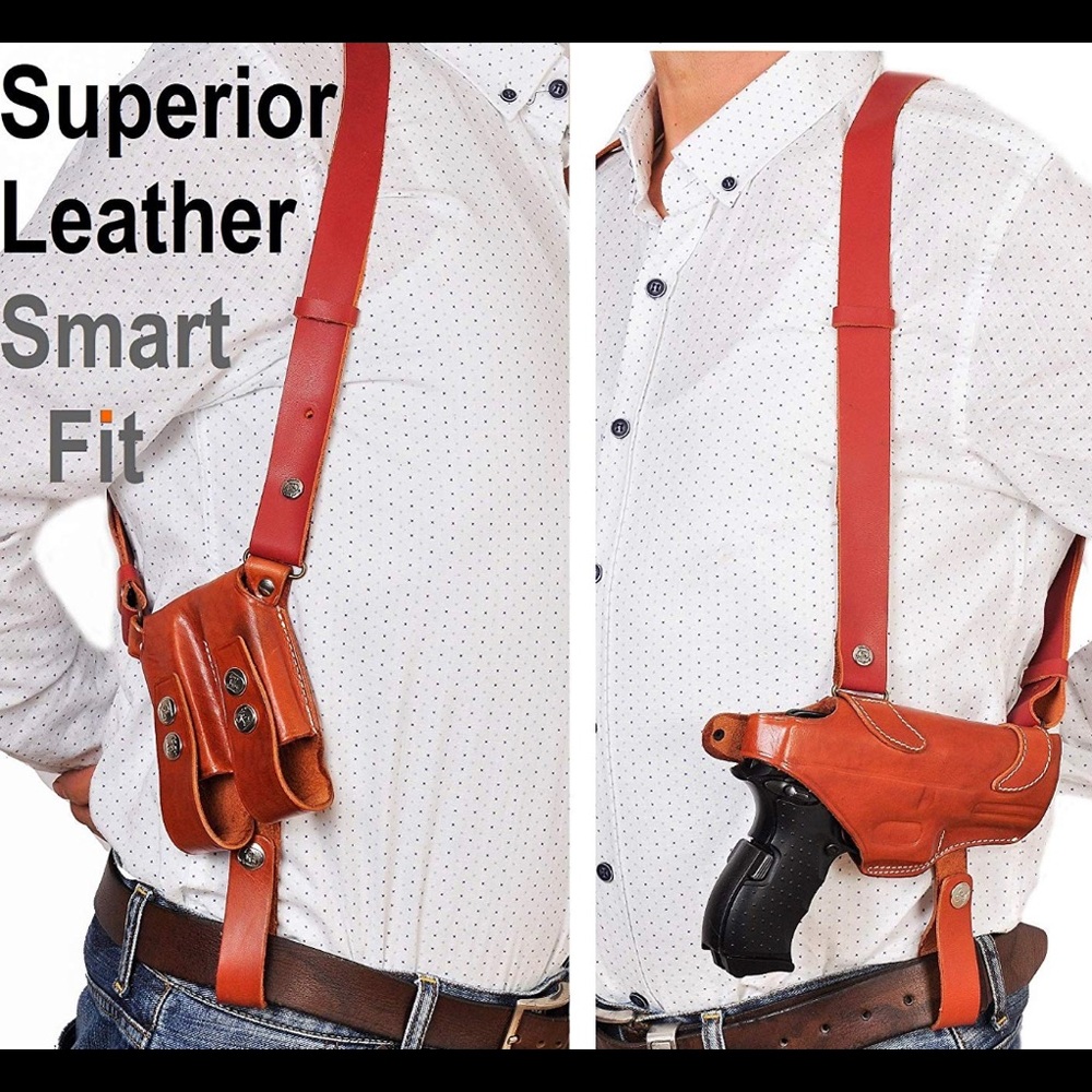 Leather Shoulder Holster Fit Glock 19 23 26 27 32